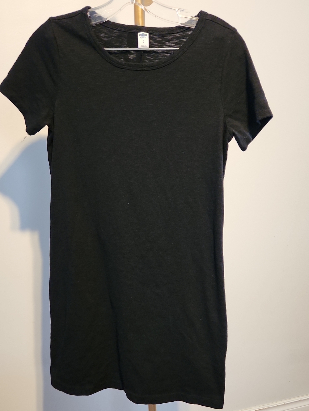 Old Navy Black Short Sleeve Tee Dress